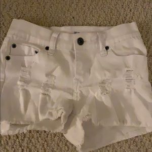 Vintage havana cut off shorts. White size 10